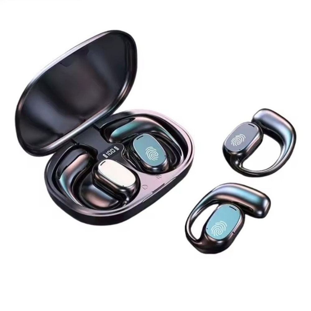 Wireless Earbuds with Charging Case - Black